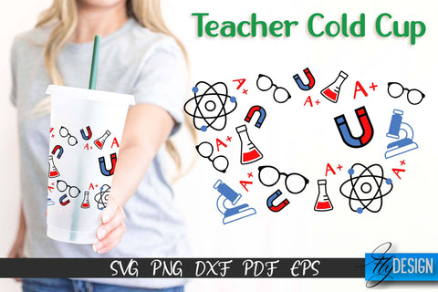 Teacher SVG | Teacher Wrap SVG | Cold cup Wrap SVG | School Cold Cup | Teacher Wrap Template | Starbucks Wrap SVG Fly Design 