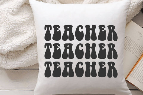 Teacher Svg, Wavy Text Cut File SVG Creativeart88 