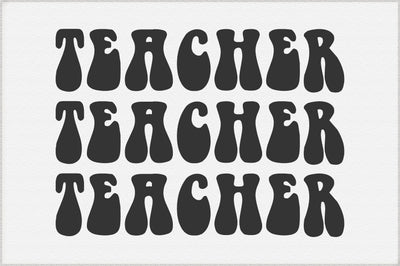 Teacher Svg, Wavy Text Cut File SVG Creativeart88 