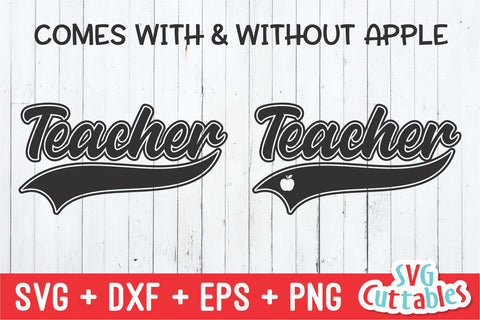 Teacher Swoosh SVG Svg Cuttables 