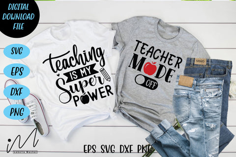 Teacher t shirt svg bundle, Cool teacher cricut, kindergarten teacher svg,gift for teacher svg, teacher appreciation svg, Back to school svg, bundle cut files SVG Isabella Machell 