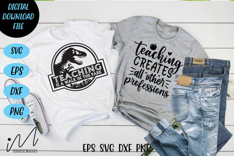 Teacher t shirt svg bundle, Cool teacher cricut, kindergarten teacher svg,gift for teacher svg, teacher appreciation svg, Back to school svg, bundle cut files SVG Isabella Machell 