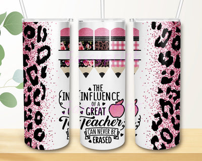 Teacher Teach Love And Inspire 20oz Skinny Tumbler Png, Leopard Teacher Tumbler, Back To School Tumbler, Caffeinate and Educate Tumbler Sublimation sassyprint 