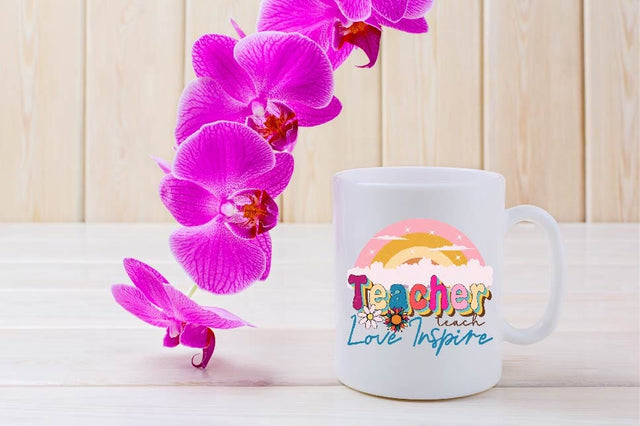 Teacher Teach Love Inspire Sublimation SVGArt 