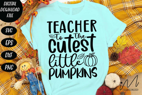 Teacher to the cutest little pumpkins svg, Funny Halloween T-shirt svg, Halloween Day T-shirt, Happy Halloween svg, Batty Svg, Pumpkin svg, Holiday Cricut SVG Isabella Machell 