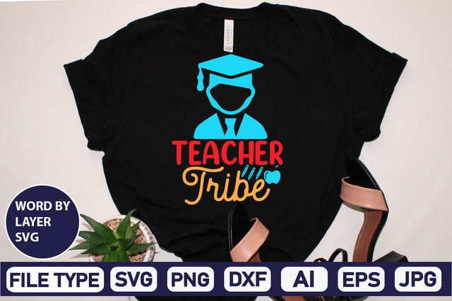 Teacher Tribe SVG Cut File SVG DesignPlante 503 
