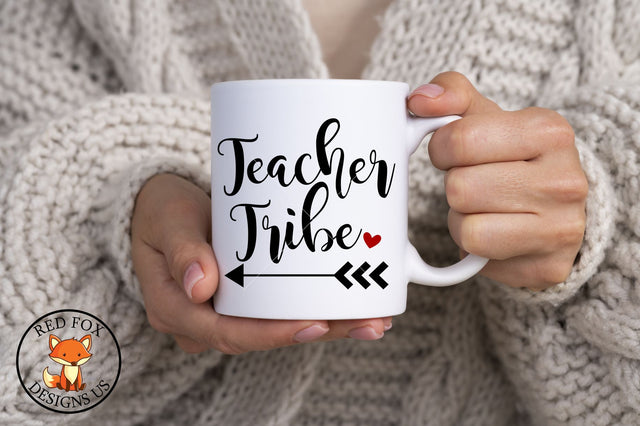 Teacher Tribe with Arrow SVG | Valentine Teacher SVG SVG RedFoxDesignsUS 