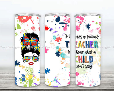 Teacher Tumbler 20oz Skinny Tumbler Design Sublimation, Teacher Tumbler Template, Teacher Appreciation Tumbler Sublimation ToriDesigns 