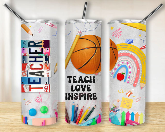Teacher Tumbler Designs, Teacher Tumbler Wrap, Teacher Appreciation 20oz Skinny Tumbler Wrap Png, Teacher Life Sublimation Designs Png Sublimation BouDesign 