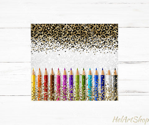 Teacher Tumbler PNG Sublimation, Pencil Tumbler Png Sublimation _HelArtShop_ 