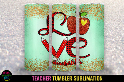 Teacher Tumbler Sublimation I 20 Oz Teacher Tumbler PNG Sublimation Happy Printables Club 