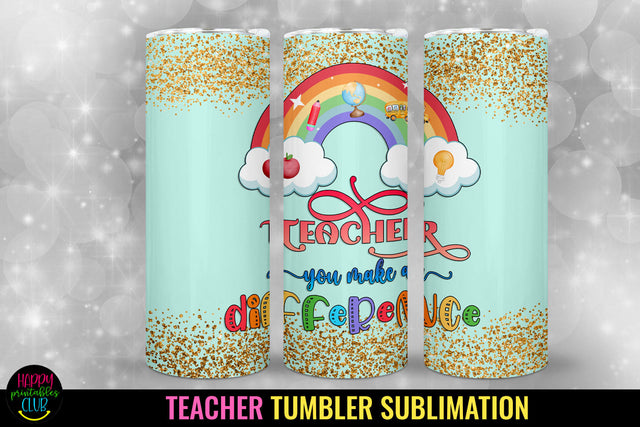 Teacher Tumbler Sublimation I 20 Oz Teacher Tumbler PNG Sublimation Happy Printables Club 