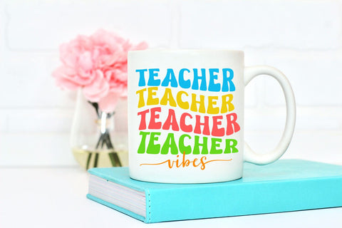 Teacher Vibes PNG I Teacher Sublimation I Teacher Shirt PNG Sublimation Happy Printables Club 