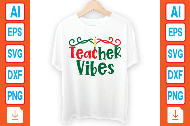 Teacher Vibes SVG Craftlabsvg24 