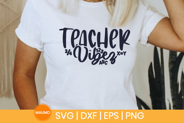 Teacher vibez svg quote SVG Maumo Designs 