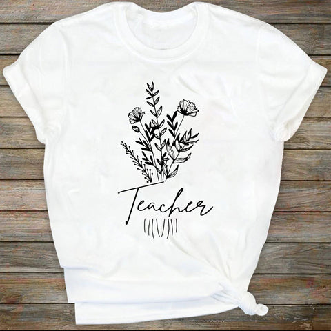 Teacher wildflowers svg, Teacher Shirt svg, Teacher svg, School teacher svg, Bouque SVG DiamondDesign 