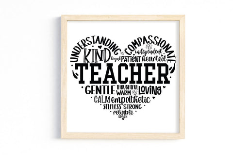 Teacher Word Art SVG Bundle SVG DESIGNS DARK 