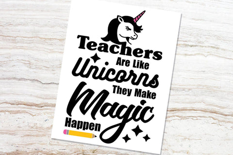 Teachers Are Like Unicorns SVG SVG VectorSVGdesign 