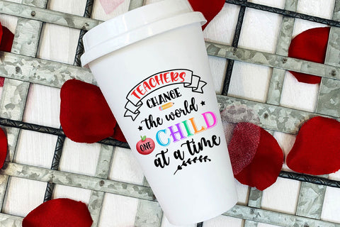 Teachers Change the World I Teacher Appreciation Sublimation Sublimation Happy Printables Club 