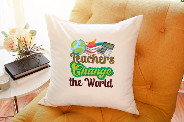 Teachers Change the World Sublimation SVGArt 