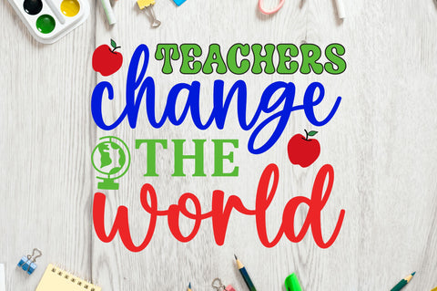 Teachers change the world SVG SVG Regulrcrative 