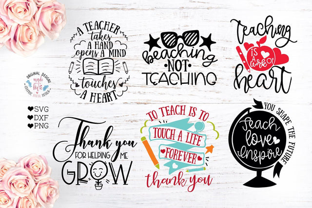 Teachers Cut Files Mini Bundle SVG Graphic House Design
