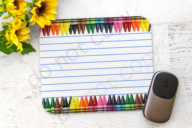 Teachers' Day Mouse Pad Png, Teacher Pencil Png, Crayons Png, Download Sublimation ArtStudio 