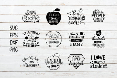 Teachers Day Quote svg Bundle SVG SmmrDesign 