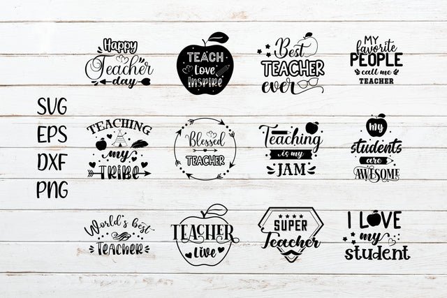 Teachers Day Quote svg Bundle SVG SmmrDesign 