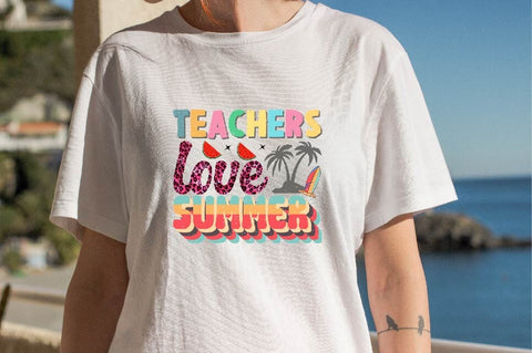 Teachers Love Summer Sublimation SVGArt 