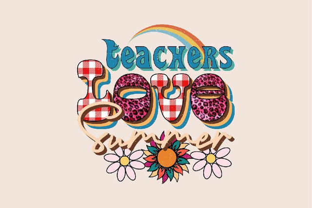 Teachers Love Summer Sublimation SVGArt 