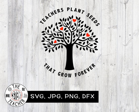 Teachers plant seeds that grow forever SVG - Teacher gift SVG The STEM Teacher 