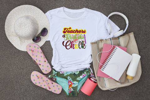 Teachers Rock the Chalk Sublimation SVGArt 