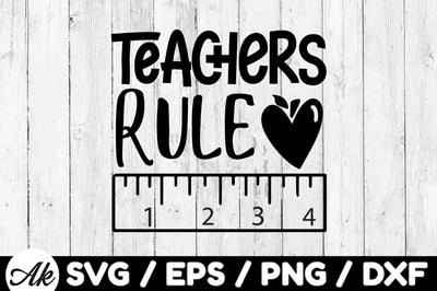 Teachers rule svg SVG akazaddesign 