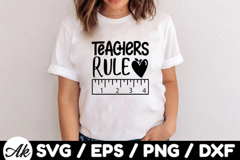 Teachers rule svg SVG akazaddesign 