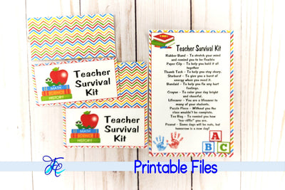 Teachers Survival Kit 3D Paper Family Creations 