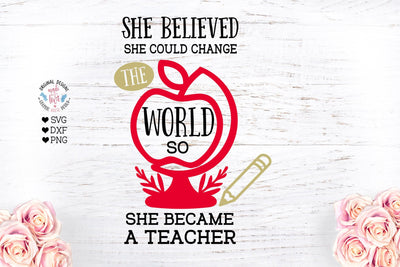 Teacher's thank you Appreciation Cut File SVG Graphic House Design 