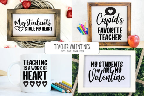 Teachers Valentines Day Quote SVG SVG Illuztrate 