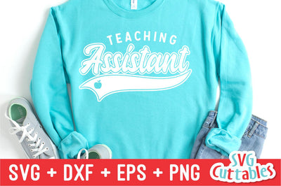 Teaching Assistant svg - Teacher Cut File - Occupation - Swoosh - svg - dxf - eps - png - Cut File - Silhouette - Cricut - Digital Download SVG Svg Cuttables 