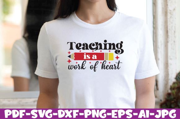 Teaching is a work of heart SVG farhad farhad 