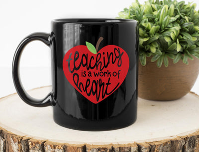 Teaching is a Work of Heart SVG So Fontsy Design Shop 