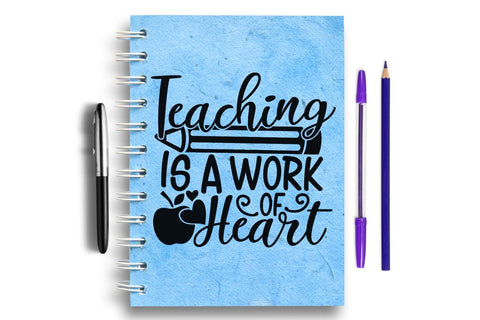 Teaching Is A Work Of Heart| Teacher Appreciation SVG Cutting Files. SVG CosmosFineArt 
