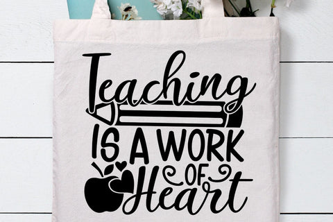 Teaching Is A Work Of Heart| Teacher Appreciation SVG Cutting Files. SVG CosmosFineArt 