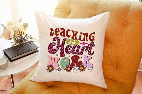 Teaching is Heart Work Sublimation SVGArt 