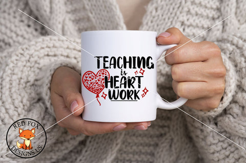 Teaching is Heart Work SVG Free For Commercial Use SVG RedFoxDesignsUS 