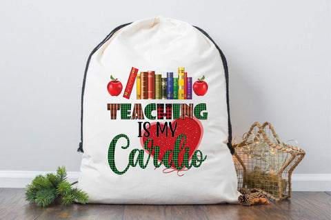 Teaching Is My Cardio Sublimation SVGArt 