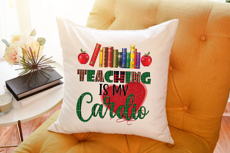 Teaching Is My Cardio Sublimation SVGArt 