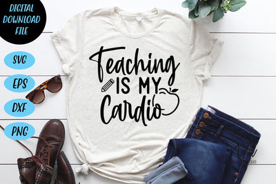 teaching is my cardio svg, SVG Isabella Machell 