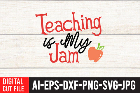Teaching is My Jam SVG Design SVG BlackCatsMedia 