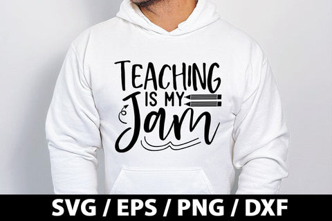 Teaching is my jam SVG SVG akazaddesign 